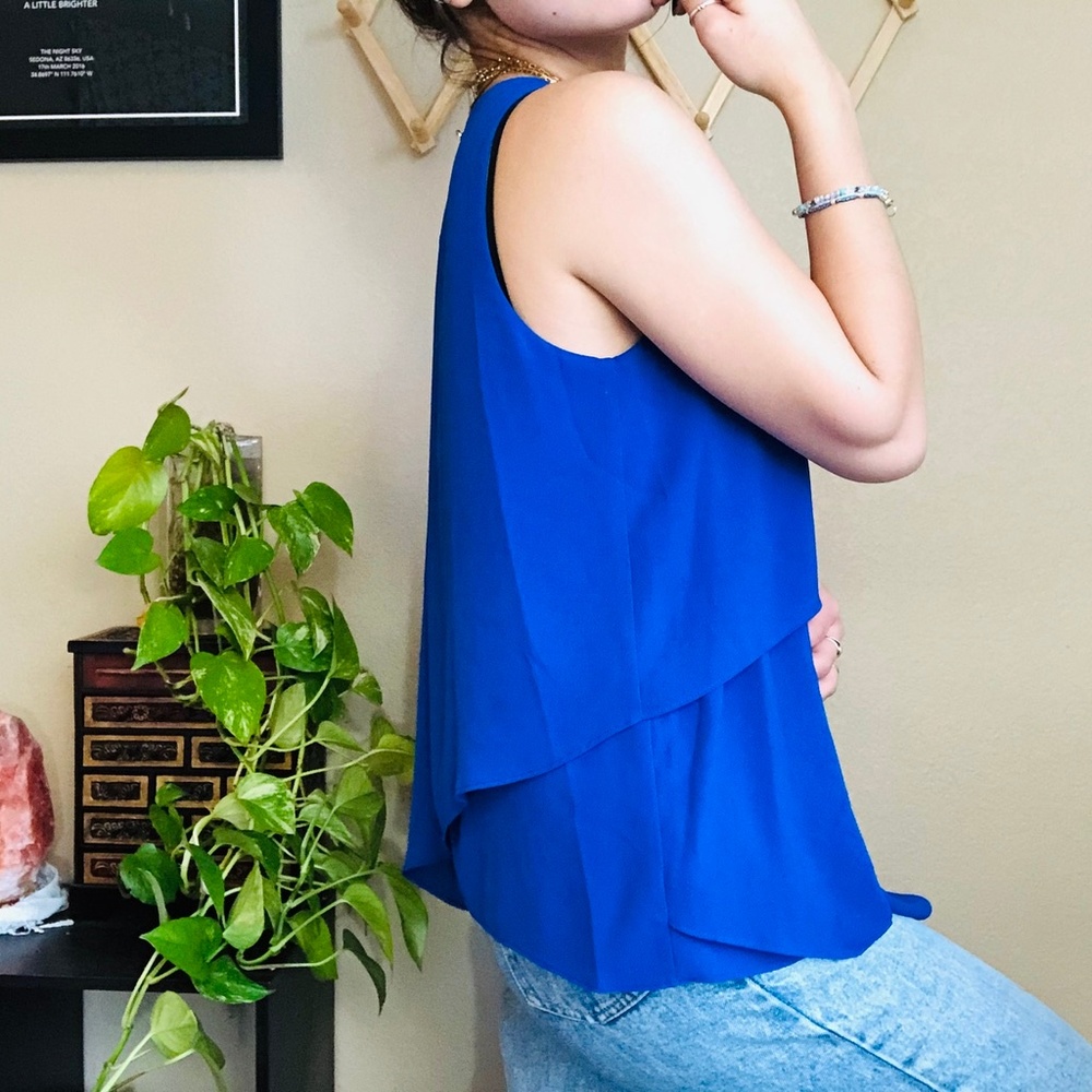 SOLD | Blue Tiered Top - Picture 4 of 8